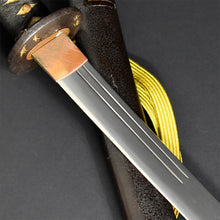 Load image into Gallery viewer, Authentic JAPANESE SAMURAI KATANA SWORD TANTO HIROMITSU 弘光 signed w/NBTHK HOZON PAPER ANTIQUE