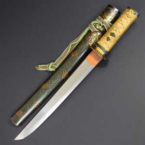 ANTIQUE NIHONTO JAPANESE SAMURAI KATANA SWORD TANTO SUKESADA 祐定 signed w/KOSHIRAE and SHIRASAYA