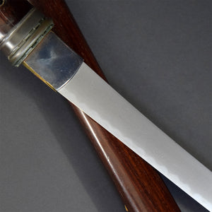 Authentic JAPANESE SAMURAI KATANA SWORD TANTO KANETSUGU 兼次 signed w/CERTIFICATION PAPER ANTIQUE