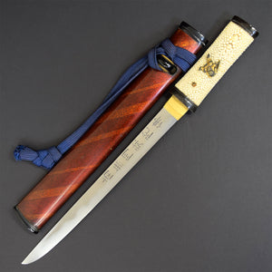 ANTIQUE NIHONTO JAPANESE SAMURAI KATANA SWORD TANTO SUKEMUNE 助宗 signed w/KOSHIRAE and SHIRASAYA