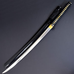 Authentic NIHONTO JAPANESE SAMURAI LONG SWORD KATANA AKIHIRO 秋広 signed w/NTHK CERTIFICATE w/KOSHIRAE HITATSURA BLADE ANTIQUE