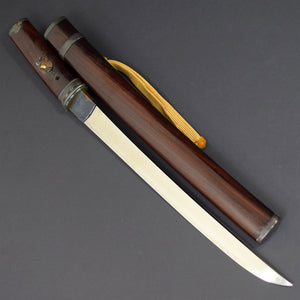 Authentic JAPANESE SAMURAI KATANA SWORD TANTO KANETSUGU 兼次 signed w/CERTIFICATION PAPER ANTIQUE