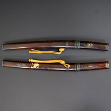 Load image into Gallery viewer, Authentic JAPANESE SAMURAI KATANA SWORD TANTO KANETSUGU 兼次 signed w/CERTIFICATION PAPER ANTIQUE