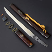 Load image into Gallery viewer, Authentic JAPANESE SAMURAI KATANA SWORD TANTO KANETSUGU 兼次 signed w/CERTIFICATION PAPER ANTIQUE