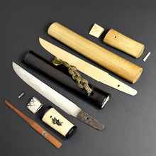 Load image into Gallery viewer, Authentic JAPANESE SAMURAI KATANA SWORD TANTO KATSUICHI 克一 w/NBTHK HOZON PAPER ANTIQUE