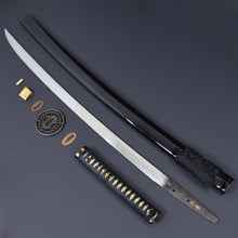 Load image into Gallery viewer, Authentic NIHONTO JAPANESE SAMURAI LONG SWORD KATANA AKIHIRO 秋広 signed w/NTHK CERTIFICATE w/KOSHIRAE HITATSURA BLADE ANTIQUE