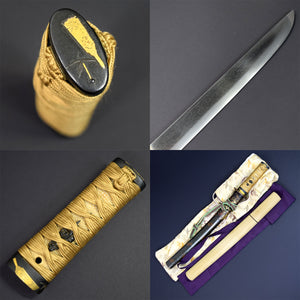 ANTIQUE NIHONTO JAPANESE SAMURAI KATANA SWORD TANTO SUKESADA 祐定 signed w/KOSHIRAE and SHIRASAYA