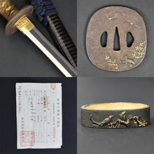 Load image into Gallery viewer, Authentic NIHONTO JAPANESE SAMURAI LONG SWORD KATANA FUYUHIRO 冬廣 signed w/NBTHK TOKUBETSU KICHO PAPERx2 w/KOSHIRAE ANTIQUE